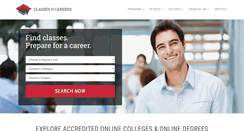 Desktop Screenshot of classesandcareers.com