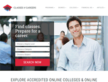 Tablet Screenshot of classesandcareers.com
